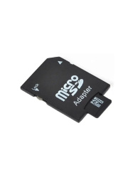 Карта памяти MicroSDHC 4GB Class 10 + SD адаптер