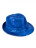 Шляпа синяя со светодиодной подсветкой RGB