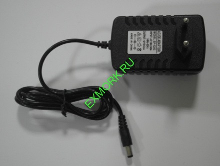 Блок питания зарядка адаптер 12В 2А  (12V/2A) штекер 5,5х2,5 мм, универсальный