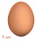 Яйцо обманка резиновое куриное 1шт подкладное цельное коричневое муляж