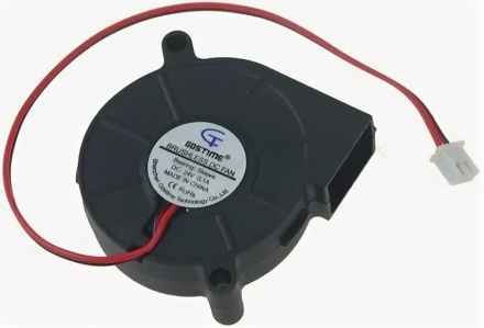Вентилятор 5015 24V GDSTIME радиальный (улитка) с шарикоподшипниками (Dual Ball)