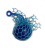 Игрушка-мялка антистресс синий шарик, синяя сетка