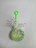 Игрушка-мялка антистресс белая сетка, прозрачный шарик с блестками и зеленым хвостиком