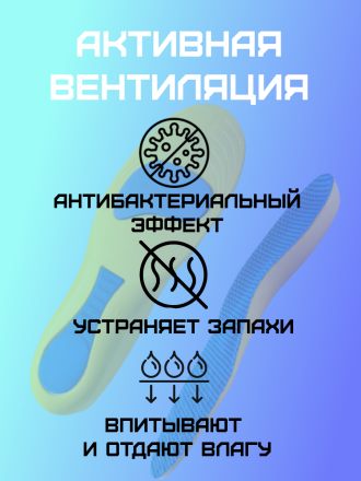 Стелька желтая ортопедическая (2 шт.) 37-38