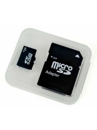 Карта памяти MicroSDHC 2GB Class 10 + SD адаптер