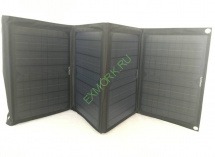 Раскладная солнечная панель Exmork SC50 ватт 12 вольт  USB (черный)