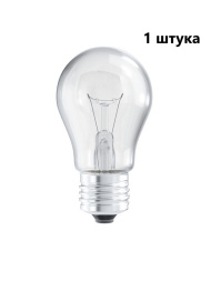 Лампа накаливания Лисма, Б, E27, 60Вт, 230В 1 штука