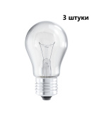 Лампы накаливания Лисма, Б, E27, 60Вт, 230В 3 штуки