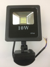 Светодиодный прожектор LED Slim 10 ватт 220В с датчиком движения