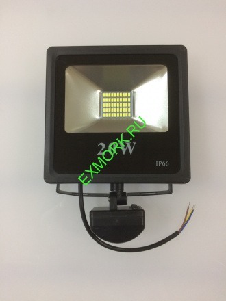 Светодиодный прожектор LED Slim 20 ватт 220В с датчиком движения
