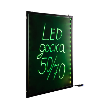 Светодиодная LED доска 50x70 неоновая маркерная панель