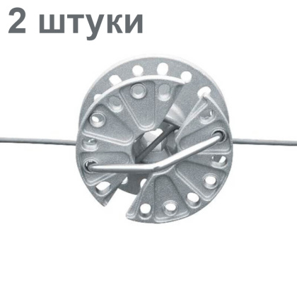 Натяжитель провода и троса круглый 2 штуки для шпалер виноградников и электропастухов
