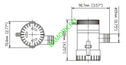 Погружной насос SFBP1-G750-01 12 вольт