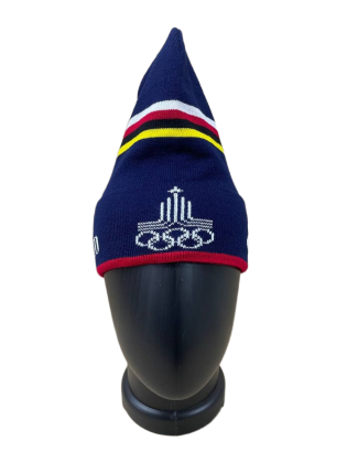 Шапка Петушок Олимпийский мишка синяя