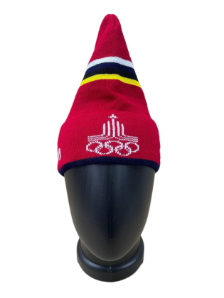 Шапка Петушок Олимпийский мишка красная