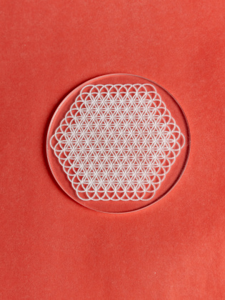 Гармонизатор пространства и структуризатор жидкости, Цветок Жизни, цвет белый