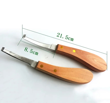 Набор копытных ножей из 4 штук для чистки обработки копыт лошадей коров и других животных