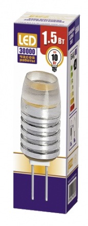 Лампа PLED-G4 1.5Вт 12В 3000К Jazzway 