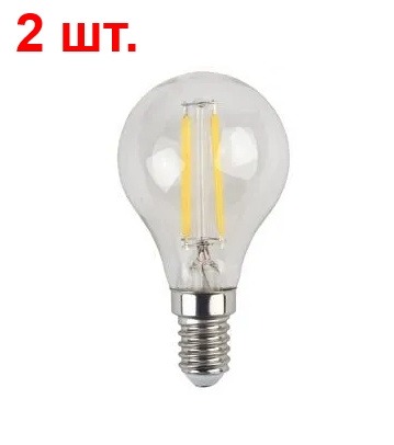 Лампа светодиодная филаментная 5 ватт E14  2 шт