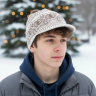 Шапка Андрея Пальто из Слово Пацана коричневая (бежевая модель 06)