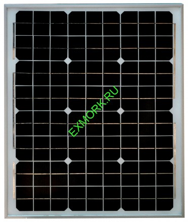 Солнечная батарея панель 30 ватт 12В Монокристаллическая
