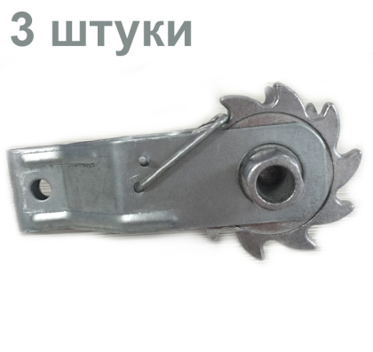 Натяжитель провода и троса зубчатый 3 штуки для шпалеры виноградника и электропастуха