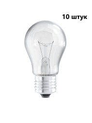 Лампы накаливания Лисма, Б, E27, 60Вт, 230В 10 штук