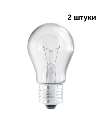 Лампы накаливания Лисма, Б, E27, 60Вт, 230В 2 штуки