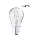 Лампы накаливания Лисма, Б, E27, 60Вт, 230В 5 штук