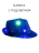 Шляпа синяя со светодиодной подсветкой RGB