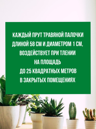 Средство от мучнистого червеца 5 палочек по 58 см репеллент Exmork из природных трав