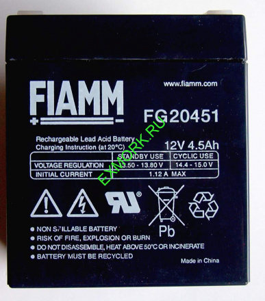 Аккумулятор FIAMM FG 20451
