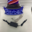 Неоновая вывеска Barber 60х27 см