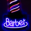 Неоновая вывеска Barber 60х27 см