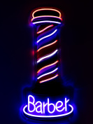 Неоновая вывеска Barber 60х27 см