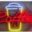 Неоновая вывеска Coffe 55х42 см