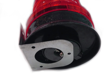 Проблесковый маяк на магните красный 10 штук светодиодный автономный стробоскоп - сигнальная мигающая лампа для ворот шлагбаумов и электропастуха