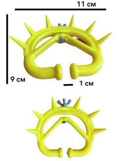 Кольцо носовое 4 штуки шипы для телят против самовыдаивания